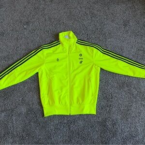 Adidas bored ape Neon Yellow Track Jacket size M